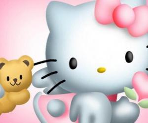 yapboz Hello Kitty onu Teddy Bear Tiny Chum ile